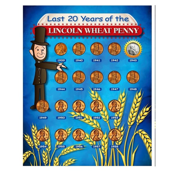 Upm Global UPM Global 15708 Last 20 Years of the Lincoln Wheat Penny Beginner Coin Set 15708